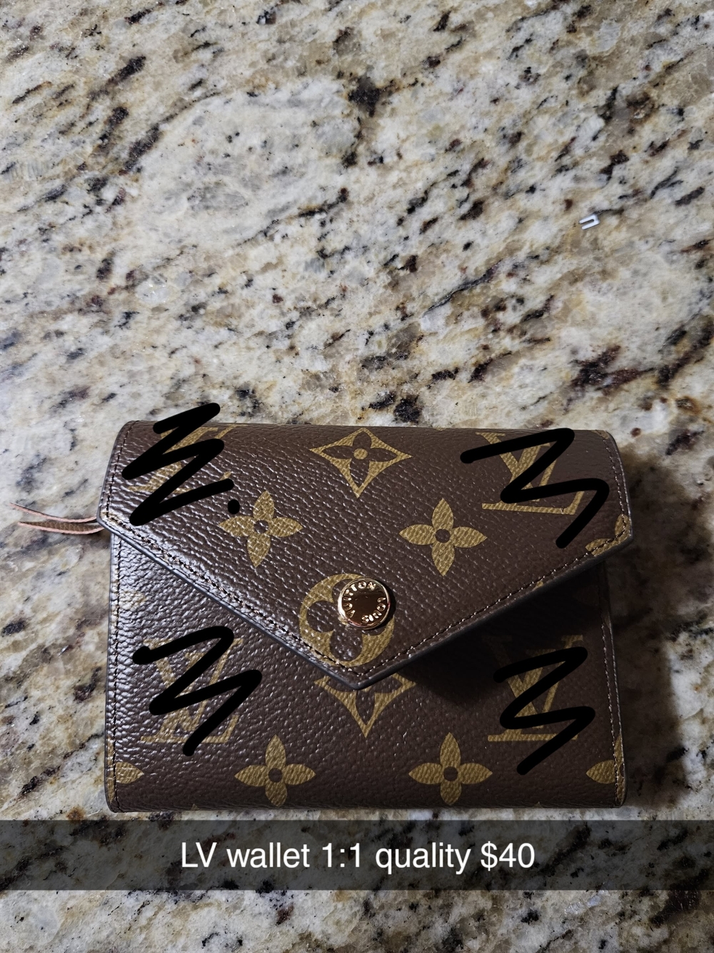 Brown Monogram Small Envelope Wallet